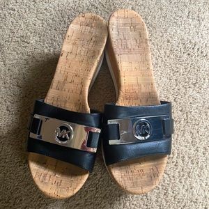 Michael Kors Slip on Wedge Slides Size 9